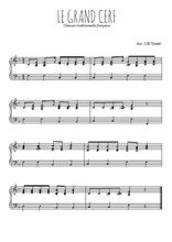 Téléchargez l'arrangement pour piano de la partition de Le grand cerf en PDF